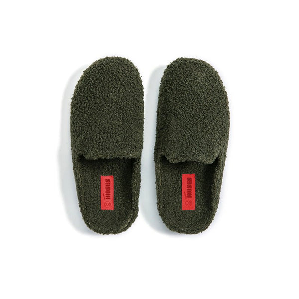 Find Kush Olive Green Slippers - Freedom Moses at Bungalow Trading Co.