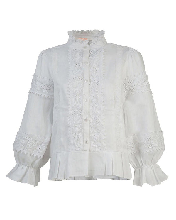 Find Lace Age Blouse White - Coop by Trelise Cooper at Bungalow Trading Co.