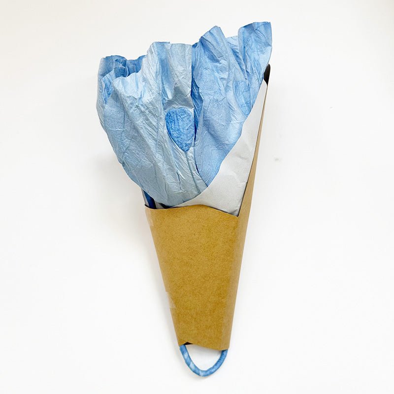 Find Large Poppy Paper Flower Soft Blue - Nibbanah at Bungalow Trading Co.