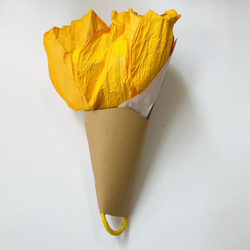 Find Large Poppy Paper Flower Yellow - Nibbanah at Bungalow Trading Co.