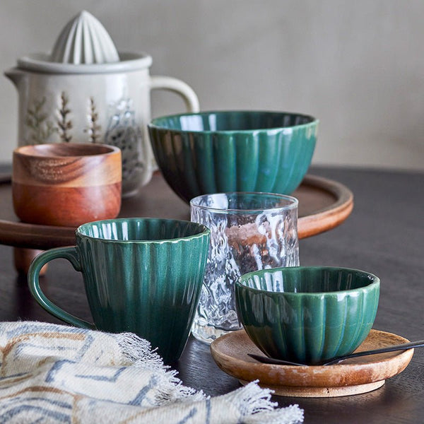 Find Latina Mug Dark Green - French Bazaar at Bungalow Trading Co.