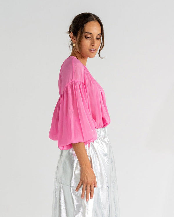 Find Laurent Blouse Orchid Pink - Arlington Milne at Bungalow Trading Co.