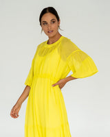 Find Laurent Dress Sunglow Yellow - Arlington Milne at Bungalow Trading Co.