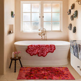 Find Leaf Pink Bath Mat - Bonnie & Neil at Bungalow Trading Co.