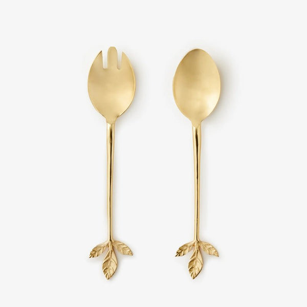 Find Leaves Salad Servers Set of 2 - Bonnie & Neil at Bungalow Trading Co.