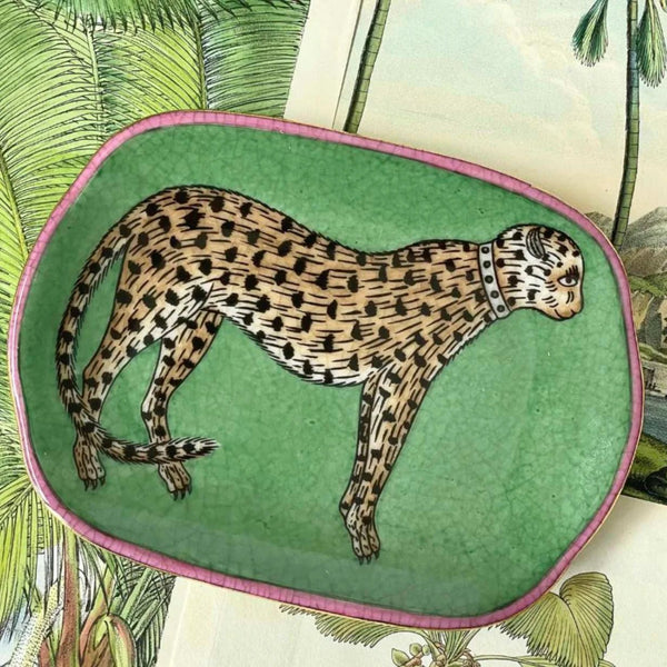 Find Leopard Dish Green/Pink - C.A.M. at Bungalow Trading Co.