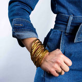 Find Light Gold Twist Buddhist Bracelet - Buddhist Bracelets at Bungalow Trading Co.