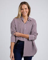 Lila Stripe Shirt