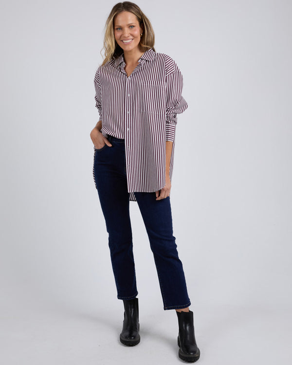 Lila Stripe Shirt