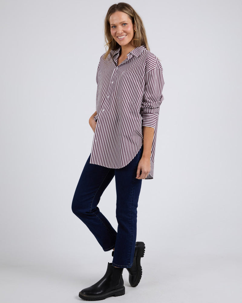 Lila Stripe Shirt