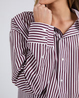 Lila Stripe Shirt