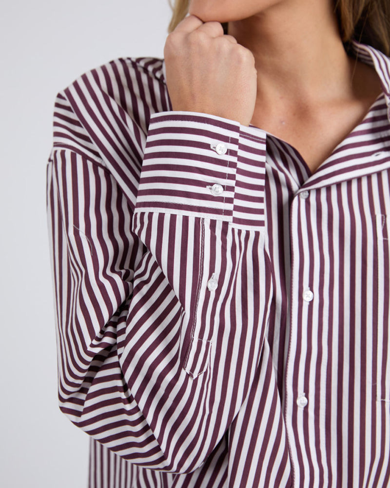 Lila Stripe Shirt