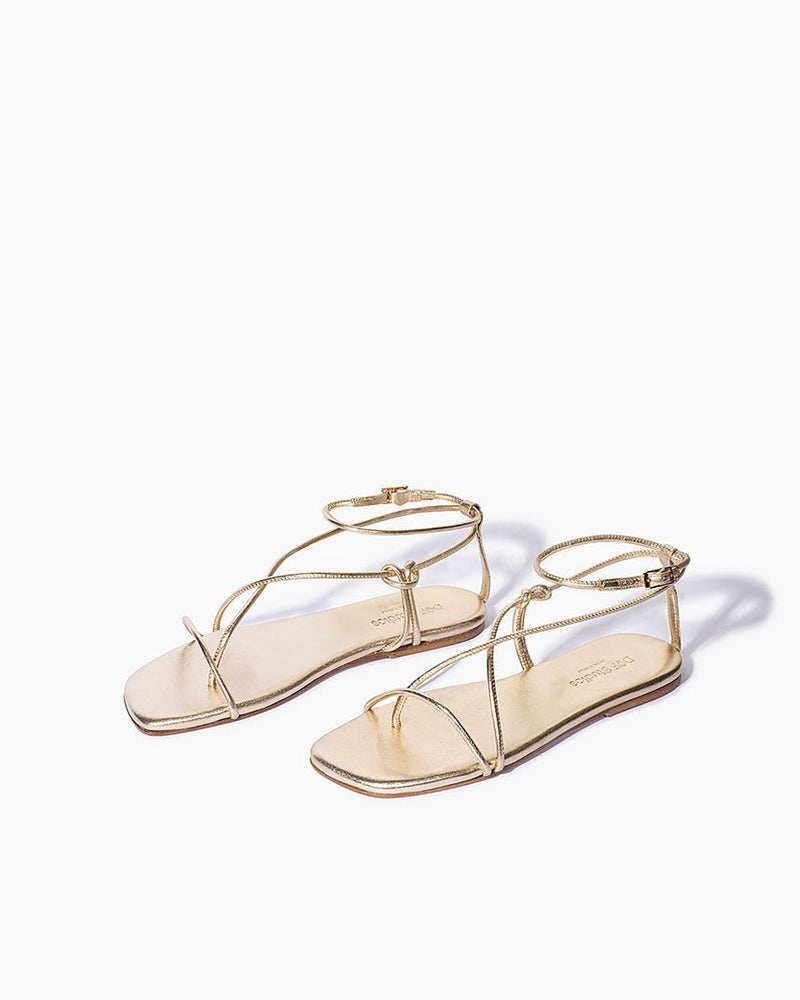 Find Lily Sandals Gold - DOF Studios at Bungalow Trading Co.