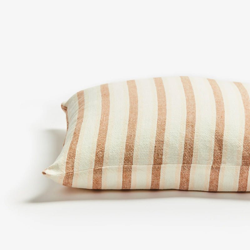 Find Linear Tan Cushion Linen 50cm - Bonnie & Neil at Bungalow Trading Co.