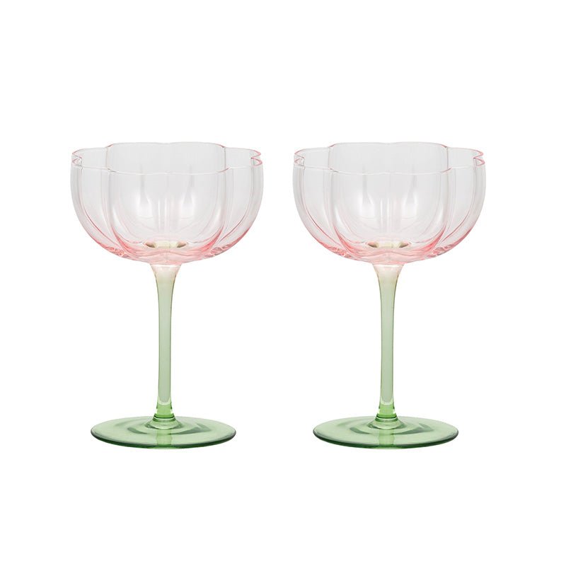 Find Lotti Tulip Coupes Set of 2 - Coast to Coast at Bungalow Trading Co.