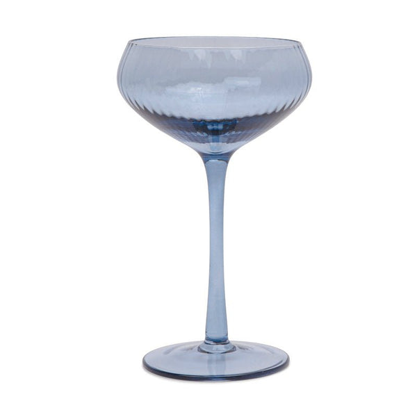 Find Lou Coupe Glass Set of 2 Blue - Designworks at Bungalow Trading Co.