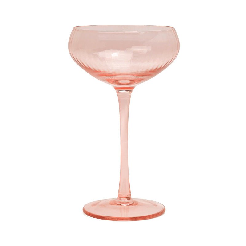 Find Lou Coupe Glass Set of 2 Blush Pink - Designworks at Bungalow Trading Co.