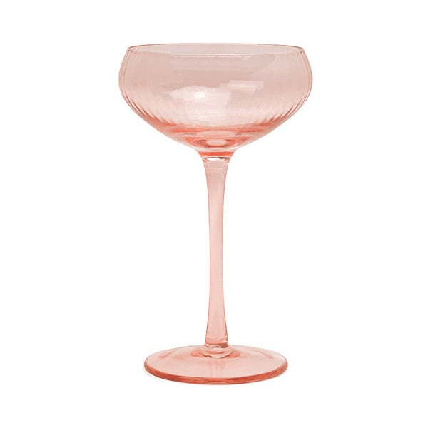 Find Lou Coupe Glass Set of 2 Blush Pink - Designworks at Bungalow Trading Co.