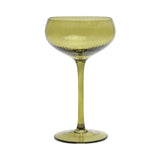 Find Lou Coupe Glass Set of 2 Olive - Designworks at Bungalow Trading Co.