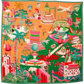 Silk Scarf Gateaux Green