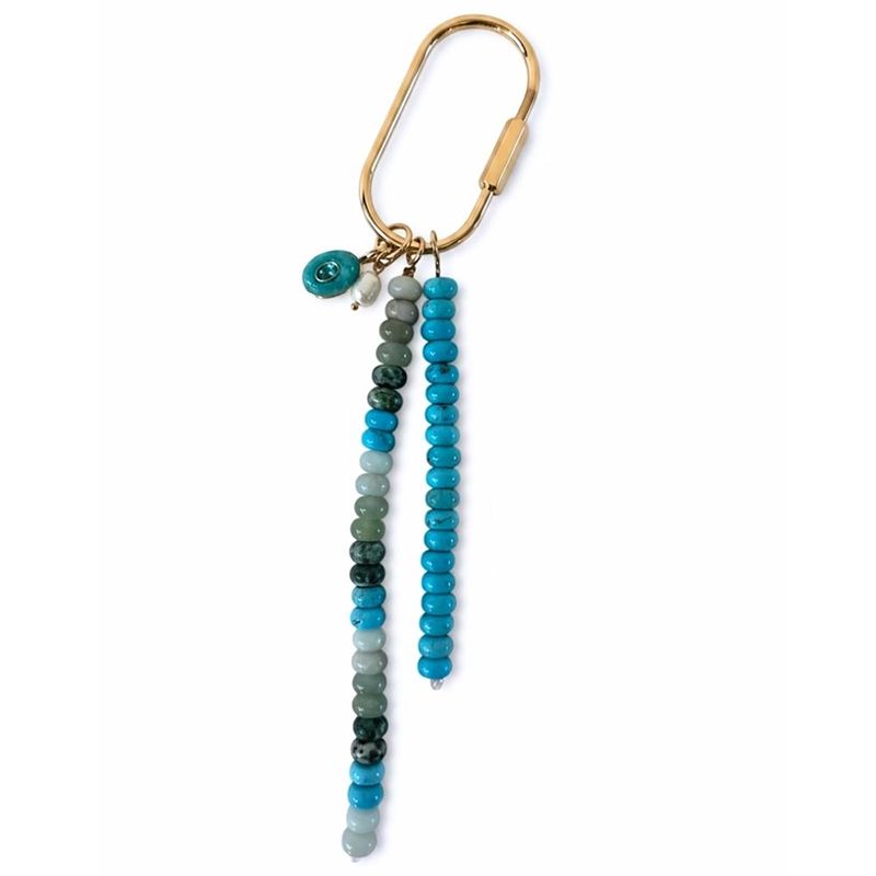 Luna Gemstone Keyring Turquoise