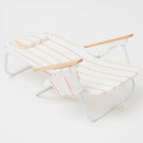 Find Luxe Beach Chair Rio Sun Multi Stripe - Sunnylife at Bungalow Trading Co.