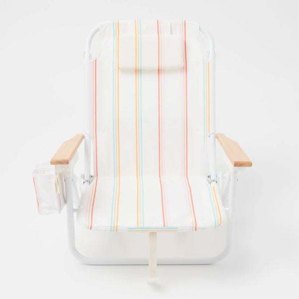 Find Luxe Beach Chair Rio Sun Multi Stripe - Sunnylife at Bungalow Trading Co.