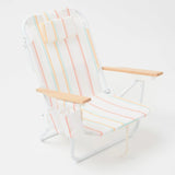 Find Luxe Beach Chair Rio Sun Multi Stripe - Sunnylife at Bungalow Trading Co.