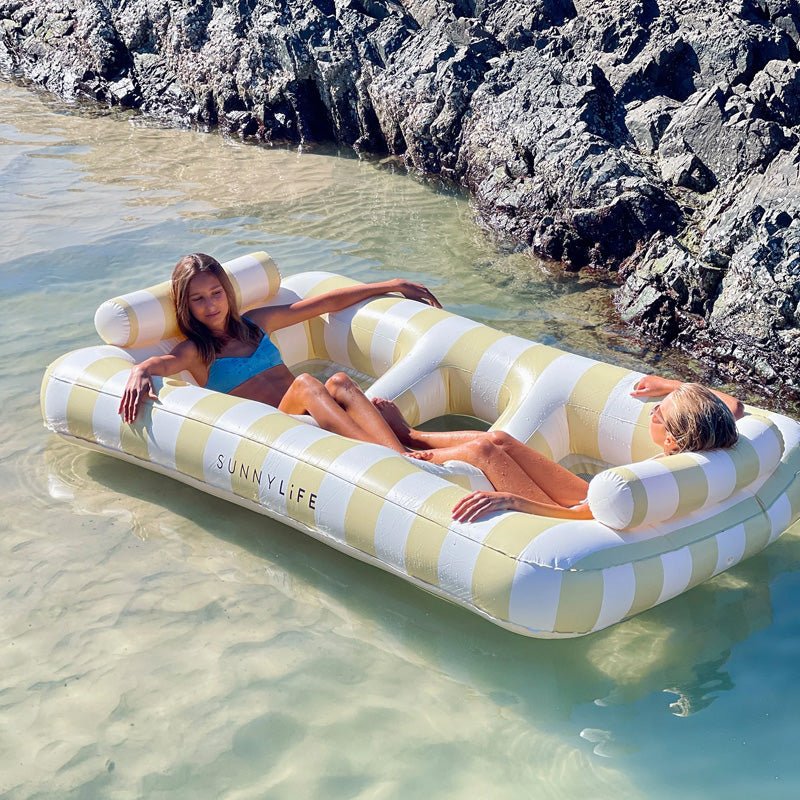 Find Luxe Twin Hammock Float Mango Bay Soft Mustard - Sunnylife at Bungalow Trading Co.