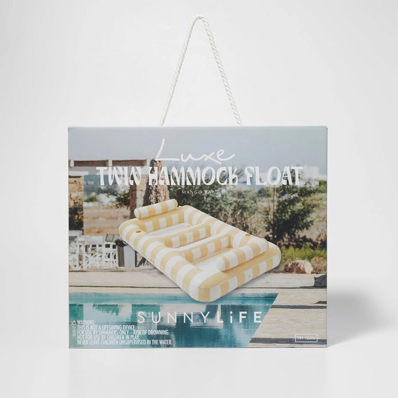 Find Luxe Twin Hammock Float Mango Bay Soft Mustard - Sunnylife at Bungalow Trading Co.