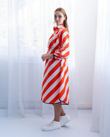 Find Madrid Dress Diagonal Print - Elms + King at Bungalow Trading Co.