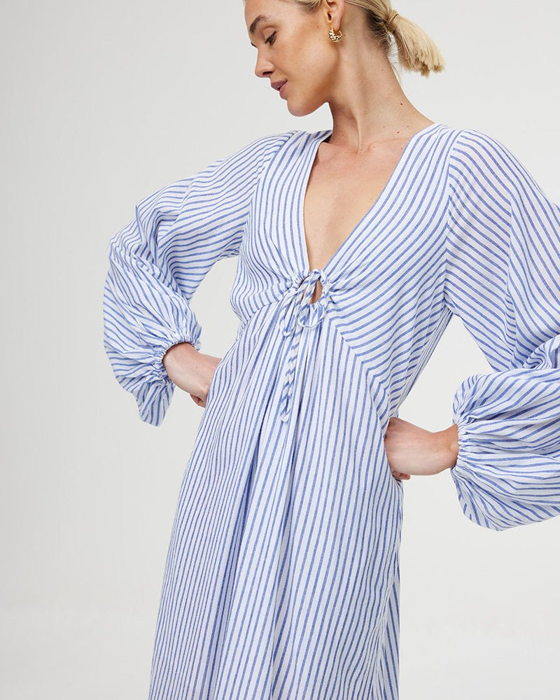 Find Marais Dress Sea Stripe - Kinney at Bungalow Trading Co.