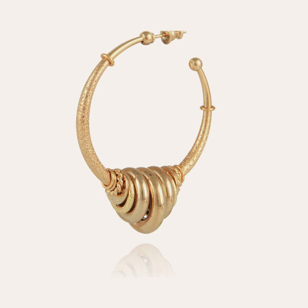 Find Maranzana Earrings Gold - GAS Bijoux at Bungalow Trading Co.