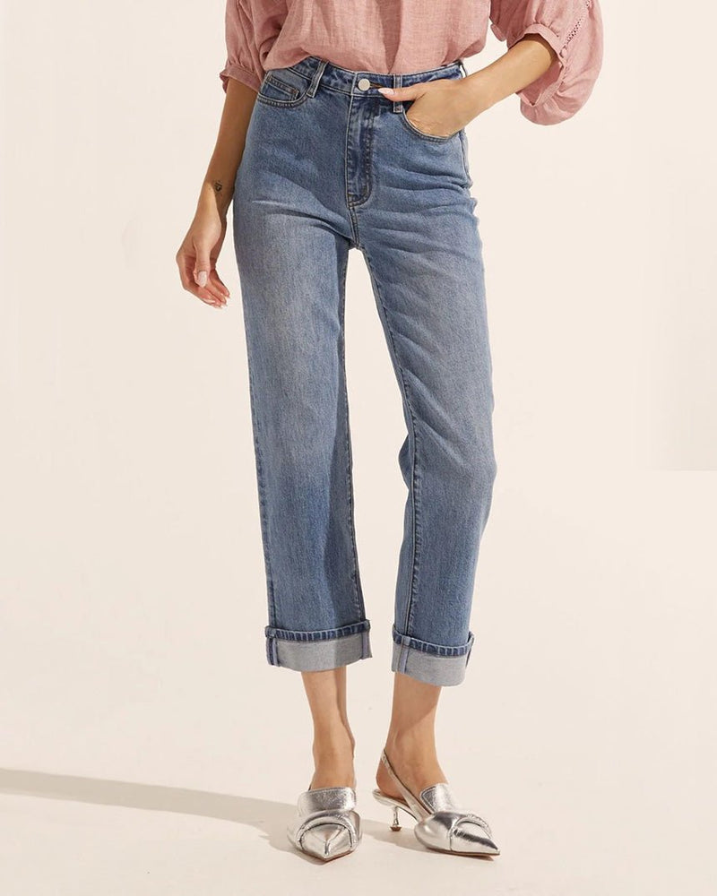 Find Maverick Jean Mid Wash Denim - Zoe Kratzmann at Bungalow Trading Co.