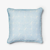 Find Maze Soft Blue Cushion Linen 60cm - Bonnie & Neil at Bungalow Trading Co.