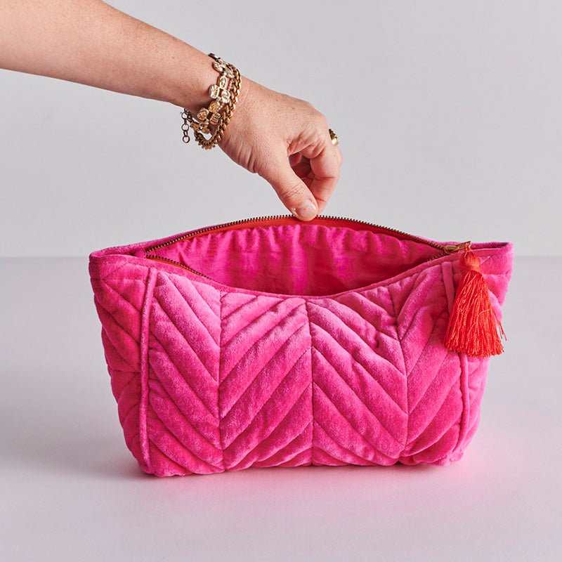 Find Me and You Velvet Toiletry Bag - Kip & Co at Bungalow Trading Co.