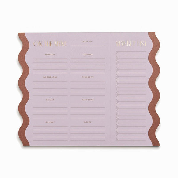 Find Meal Planner Notepad Lilac + Nutmeg - Designworks at Bungalow Trading Co.