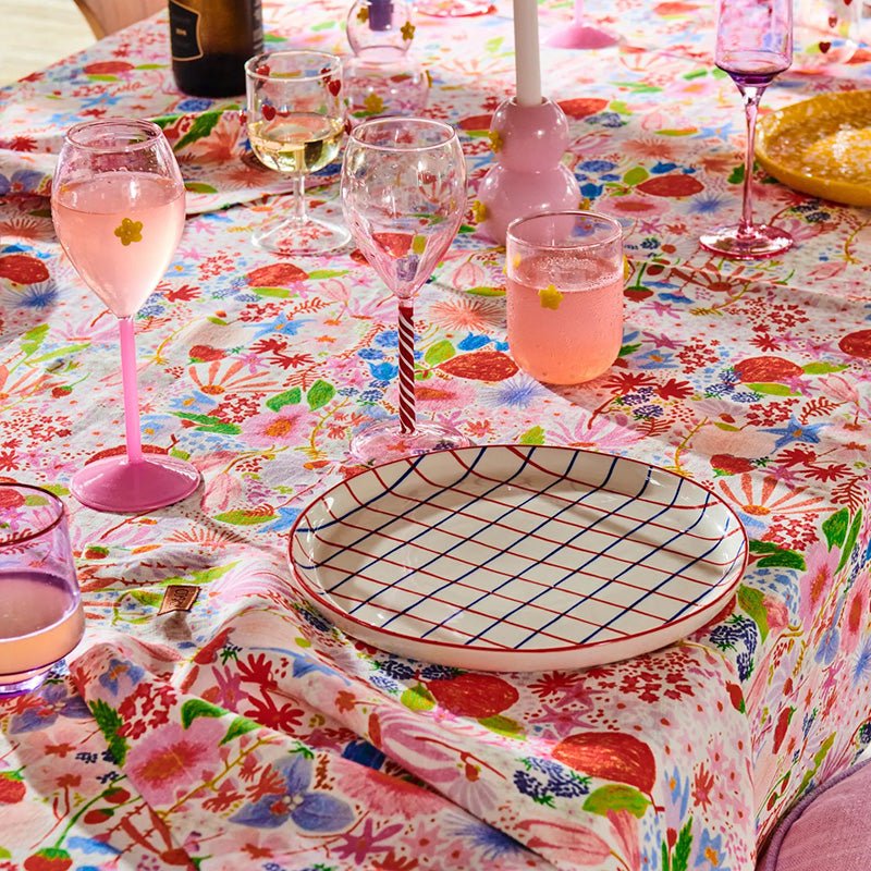 Find Meandering Meadow Large Linen Tablecloth 180x350 - Kip & Co at Bungalow Trading Co.