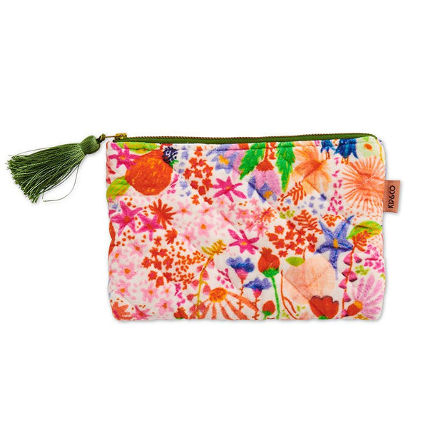 Find Meandering Meadow Velvet Cosmetics Purse - Kip & Co at Bungalow Trading Co.