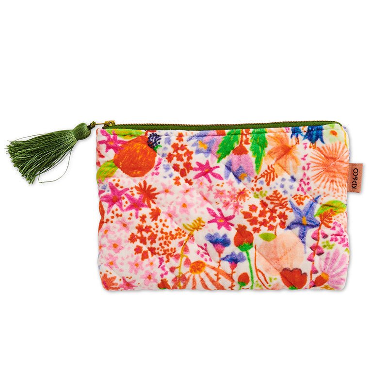 Find Meandering Meadow Velvet Cosmetics Purse - Kip & Co at Bungalow Trading Co.