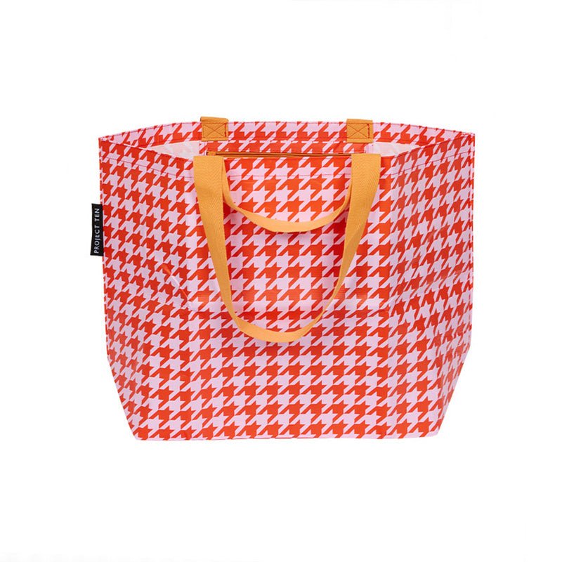 Find Medium Tote Houndstooth - Project Ten at Bungalow Trading Co.