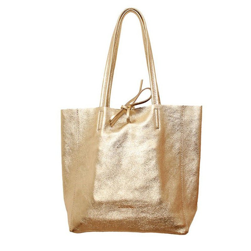 Find Medium Tote Metallic Gold - Maison Fanli at Bungalow Trading Co.