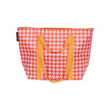 Find Medium Zip Tote Houndstooth - Project Ten at Bungalow Trading Co.