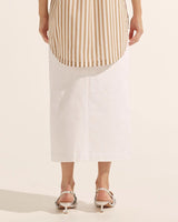 Find Meridian Skirt Porcelain Denim - Zoe Kratzmann at Bungalow Trading Co.