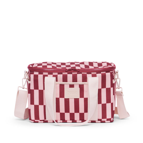 Midi Cool Base Burgundy/Peony Check