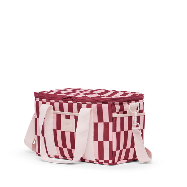 Midi Cool Base Burgundy/Peony Check