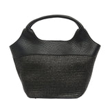 Find Miller Tote Bag Black Weave - Elms + King at Bungalow Trading Co.