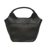 Find Miller Tote Bag Black Weave - Elms + King at Bungalow Trading Co.