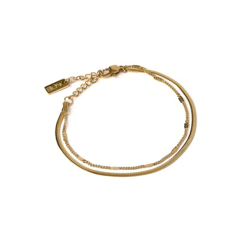 Find Millie Gold Bracelet - Arms of Eve at Bungalow Trading Co.