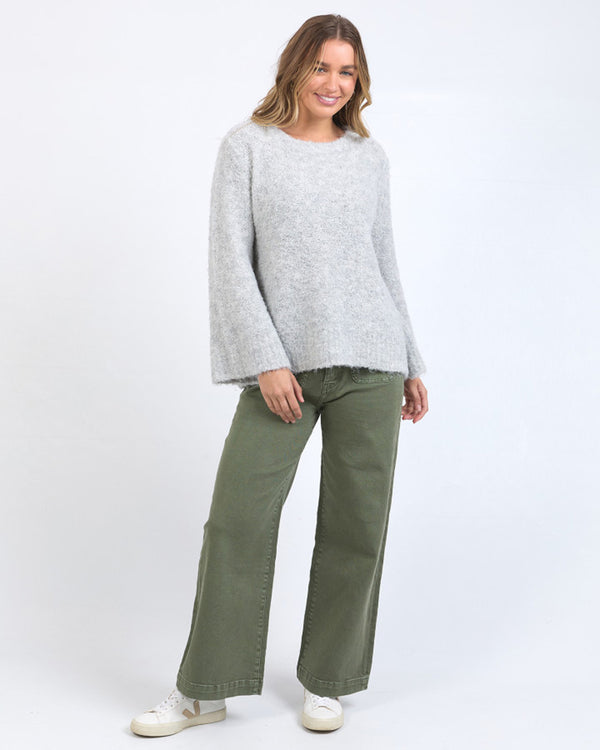 Mindie Knit Crew Grey